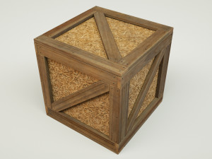 wooden crates Modello 3D