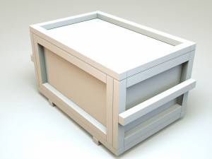 wooden crates Modello 3D