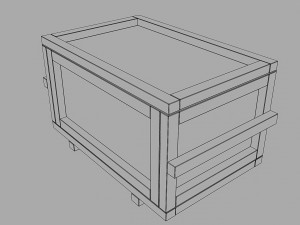 wooden crates Modello 3D