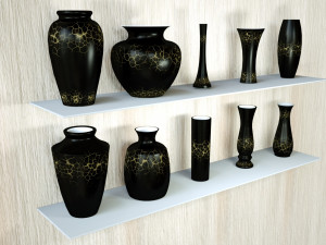 porcelain vases 3D Модель