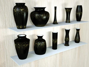 porcelain vases 3D Model