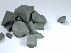 concrete debris 3Dモデル
