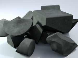 concrete debris Model 3D