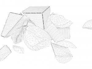 concrete debris Model 3D