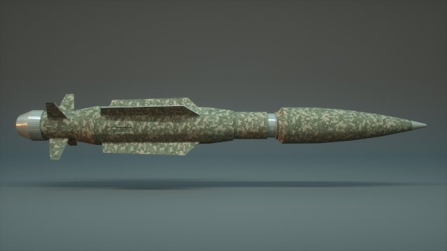 scifi rocket 3D Model .c4d .max .obj .3ds .fbx .stl .blend 