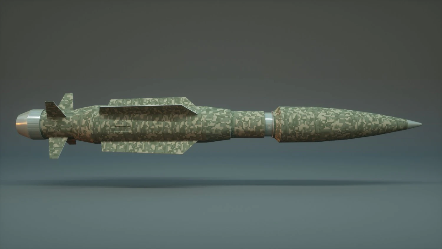 scifi rocket 3D Model .c4d .max .obj .3ds .fbx .stl .blend 