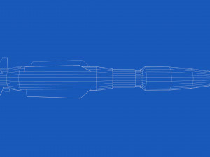 scifi rocket 3D Model