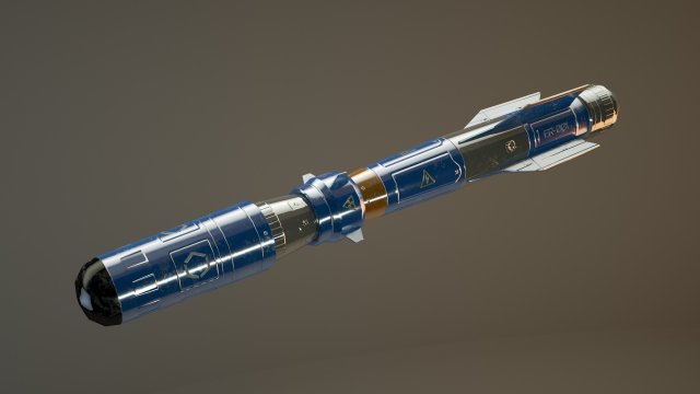 scifi military rocket Modelo 3D .c4d .max .obj .3ds .fbx .stl .blend 