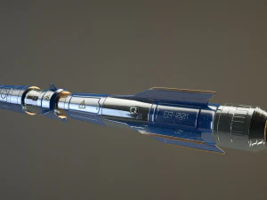 scifi military rocket 3D Model