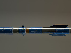 scifi military rocket Modelo 3D