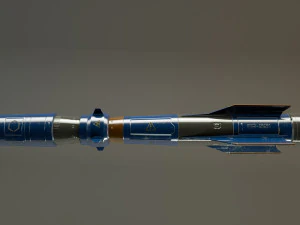 scifi military rocket 3D Model