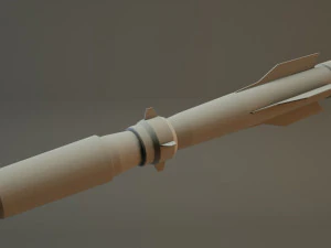 scifi military rocket 3D Model