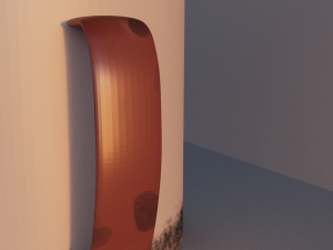 worn metal cup 3D Model