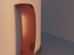 worn metal cup 3D Model