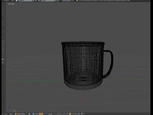 worn metal cup 3D Model