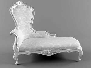 upholstery stool 3D Model