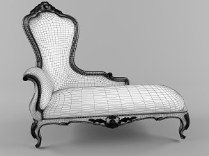 upholstery stool 3D Model