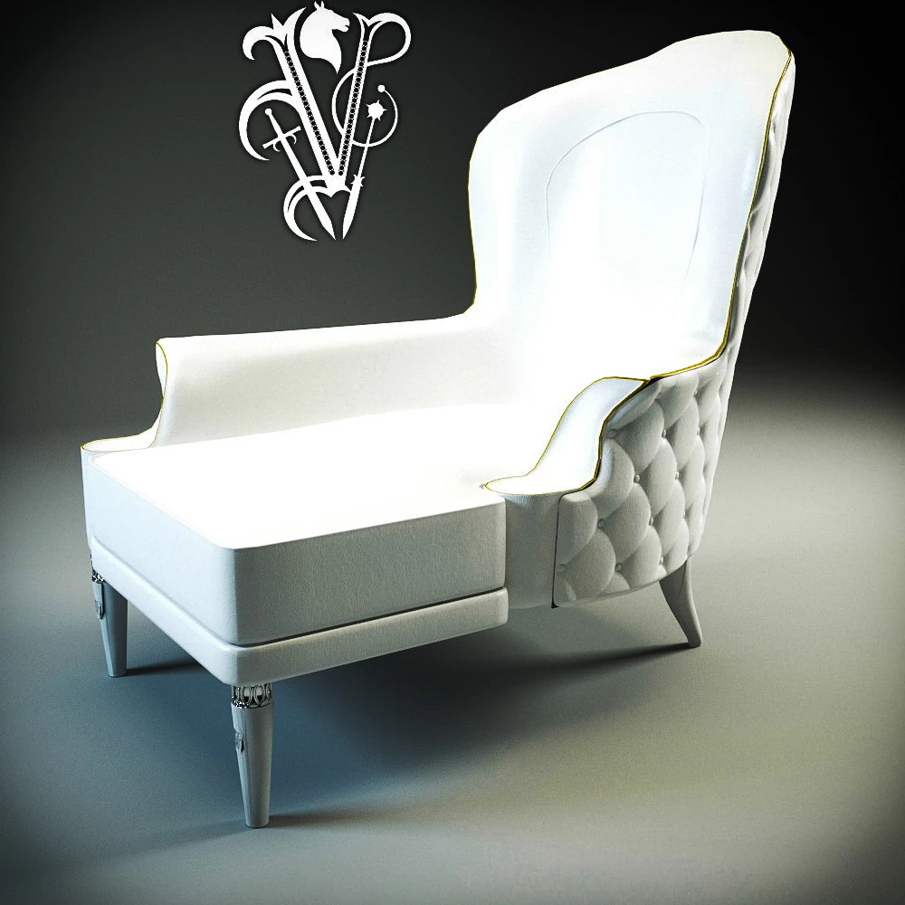 armchair 3D Model .c4d .max .obj .3ds .fbx .stl .blend 