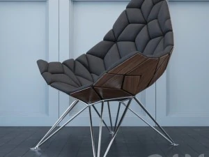 sill&oacute;n de alta tecnolog&iacute;a Modelo 3D