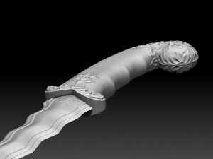 indian dagger Model 3D