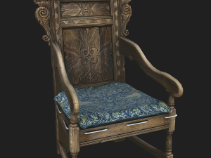 wainscott chair 3D 모델