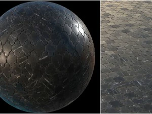 black marble tiles pbr material pack CG Textures