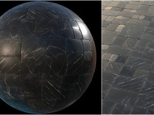 black marble tiles pbr material pack Texturas CG