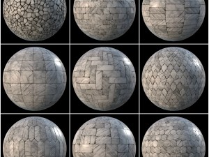 white marble tiles pbr material pack CG Textures