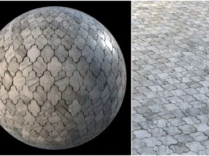 white marble tiles pbr material pack CG Textures