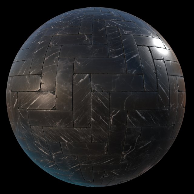 black marble tiles pbr material CG Texturen .c4d .max .obj .3ds .fbx .stl .blend 