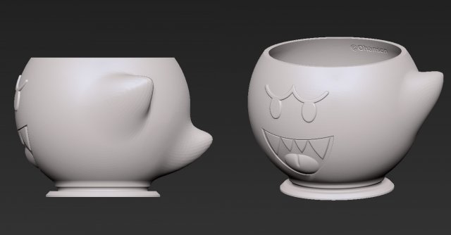 boo planter 3D Принт Модель .c4d .max .obj .3ds .fbx .stl .blend 