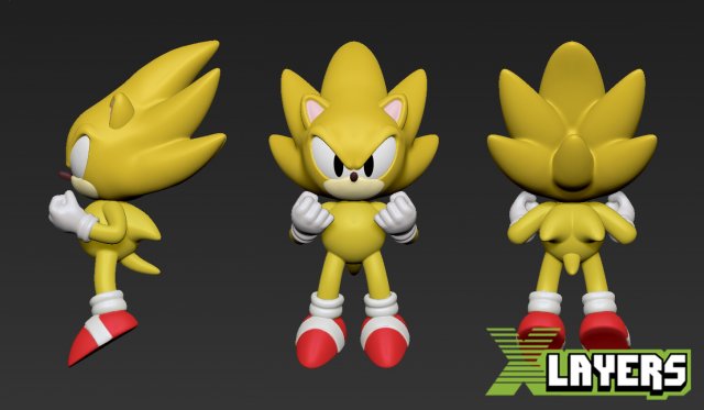 Super Sonic - The Power to Save the World 3D model 3D printable
