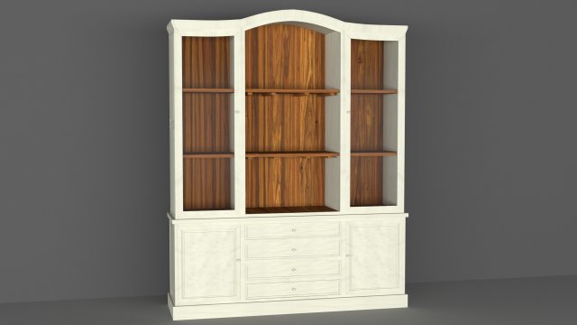 cupboard showcase 3D Model .c4d .max .obj .3ds .fbx .stl .blend 