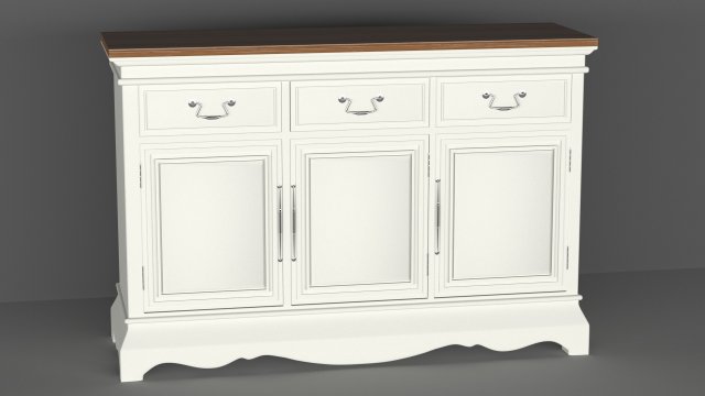 sideboard Model 3D .c4d .max .obj .3ds .fbx .stl .blend 