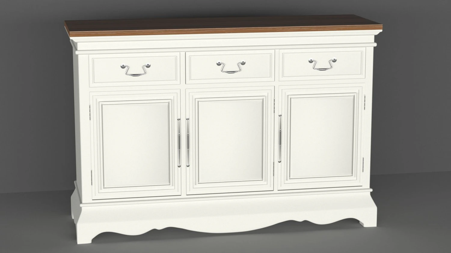 sideboard 3D Model .c4d .max .obj .3ds .fbx .stl .blend