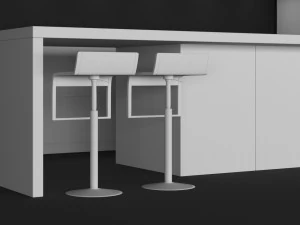 white kitchen 3D Model