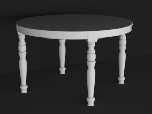 classic dining table Model 3D