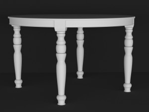 classic dining table Model 3D