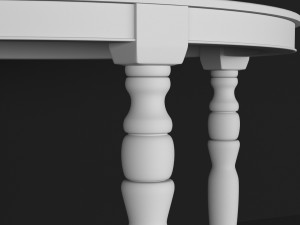 classic dining table Model 3D