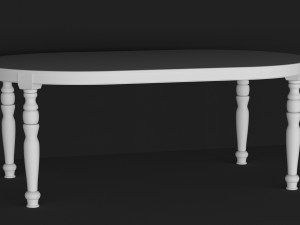 classic dining table Model 3D