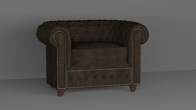 chester armchair 3D-Modell .c4d .max .obj .3ds .fbx .stl .blend 