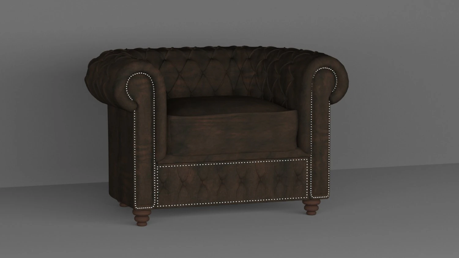 chester armchair 3D Model .c4d .max .obj .3ds .fbx .stl .blend 
