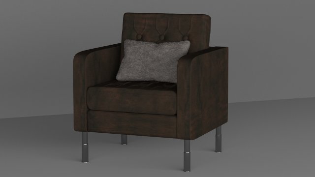 armchair 3D Model .c4d .max .obj .3ds .fbx .stl .blend 