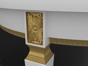 dining set of classic italian design consisting of a table and chairs 3D Model