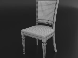 dining set of classic italian design consisting of a table and chairs 3D Model