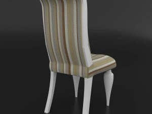 conjunto de jantar de design cl&aacute;ssico italiano composto por mesa e cadeiras Modelo 3D