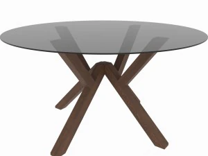dining set of classic italian design consisting of a table and chairs 3D Model