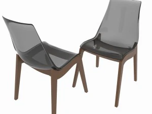dining set of classic italian design consisting of a table and chairs 3D Model
