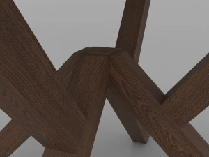 dining set of classic italian design consisting of a table and chairs 3D Model