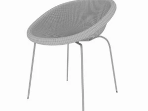 conjunto de jantar de design cl&aacute;ssico italiano composto por mesa e cadeiras Modelo 3D